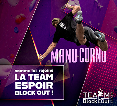 "Rejoins la Team Espoir Block'Out!"