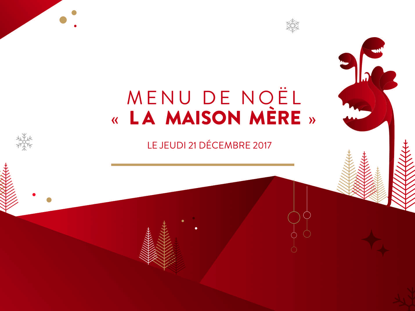 Votre repas de Noël à B'O Cergy !