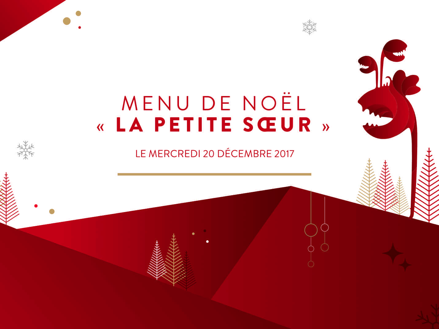 Votre repas de Noël à B'O Paris ! 