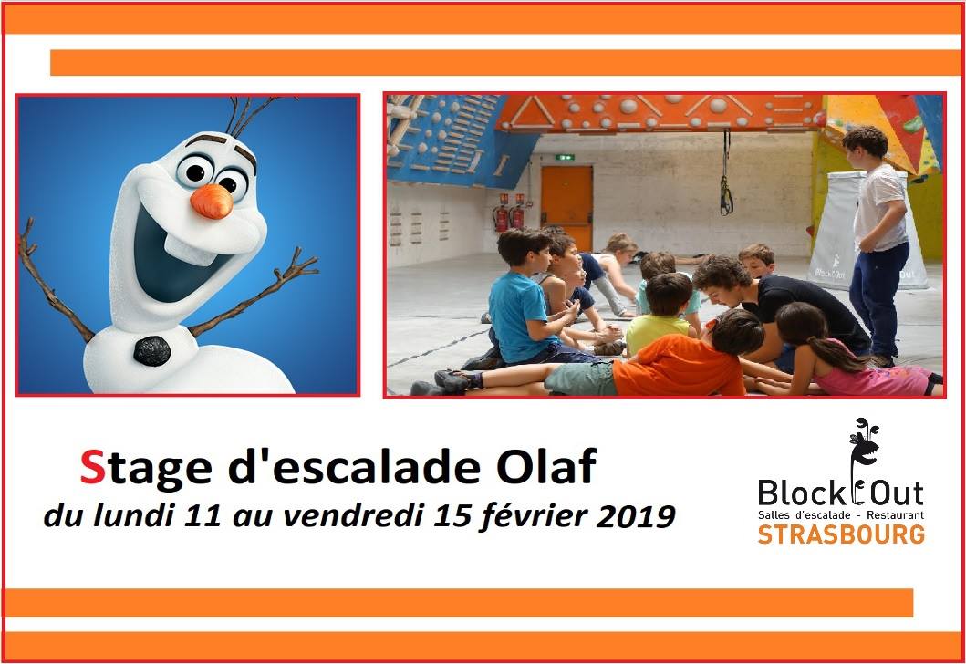 Stage d'escalade enfant Olaf