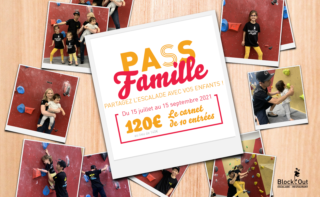 Pass Famille : Partagez l’escalade avec vos enfants !​  