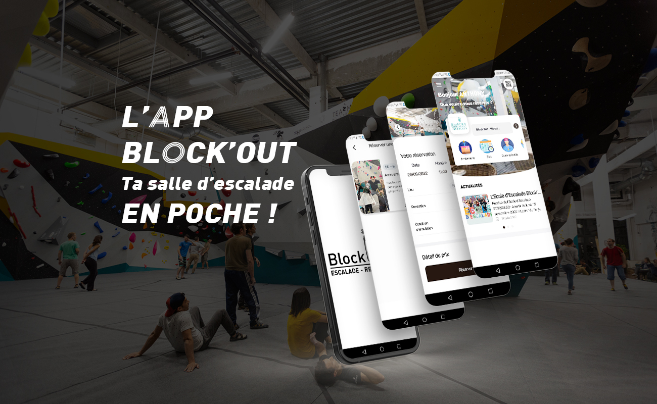 L’app Block’Out : ta salle d’escalade en poche ! - Block'Out Reims
