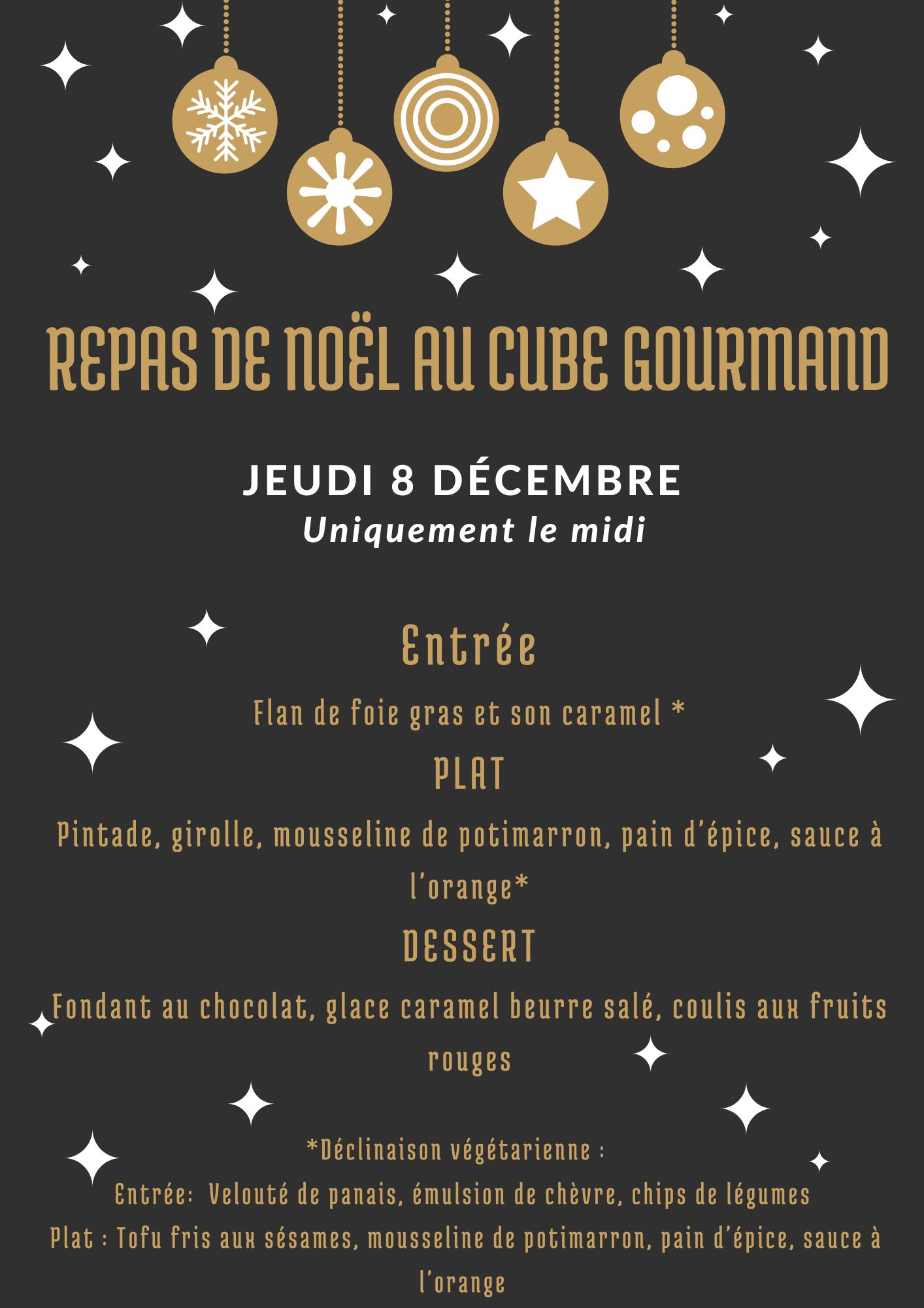 Repas de noël du 8 décembre !