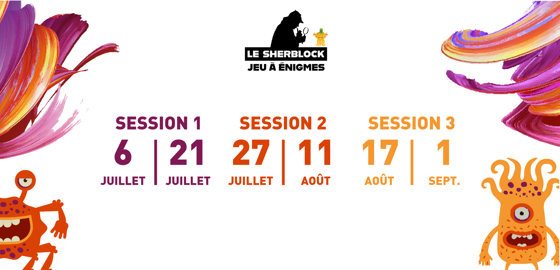 JEU À ÉNIGMES SESSIONS SPÉCIALES ÉTÉ 2024 !