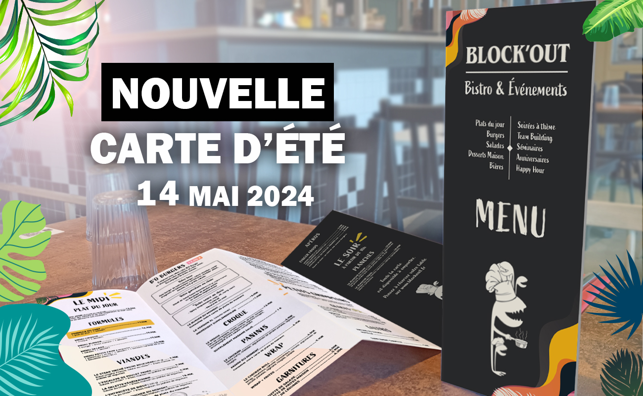 NOUVELLE CARTE RESTAURANT ÉTÉ 2024 🌸 