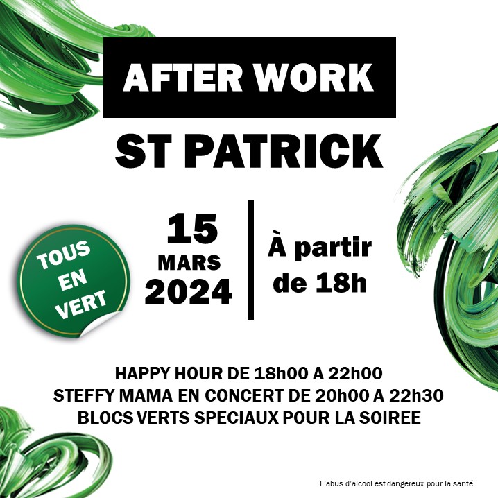 L’AFTERWORK - SAINT PATRICK 🍀 