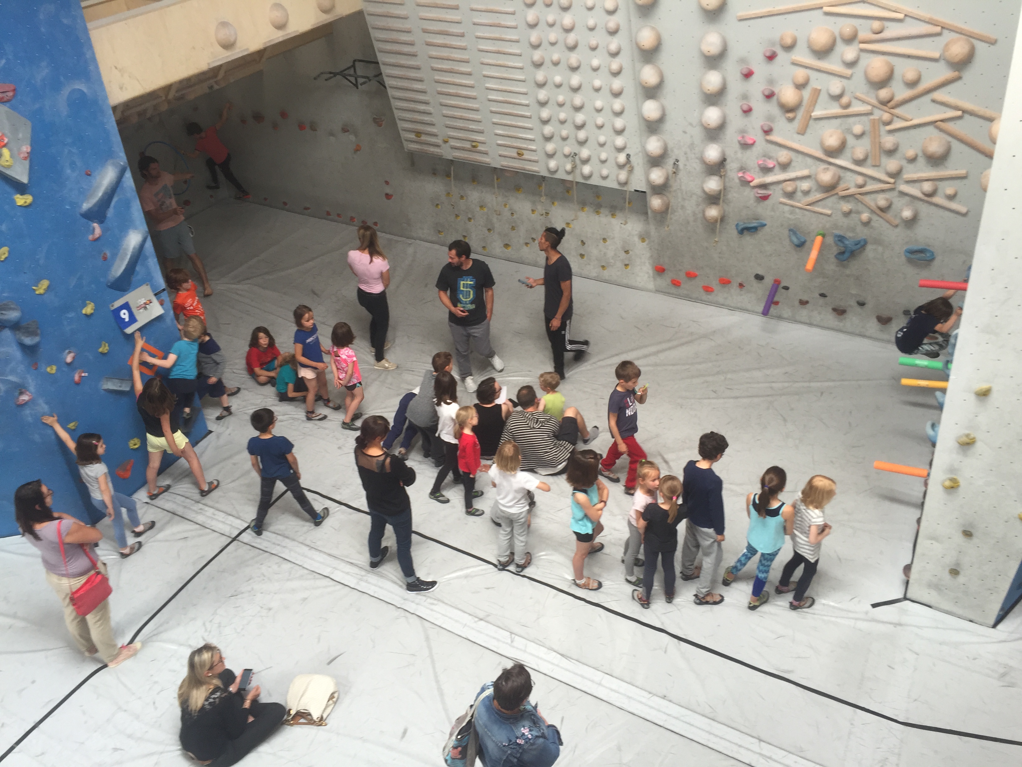 Reprise des cours d'escalade enfants