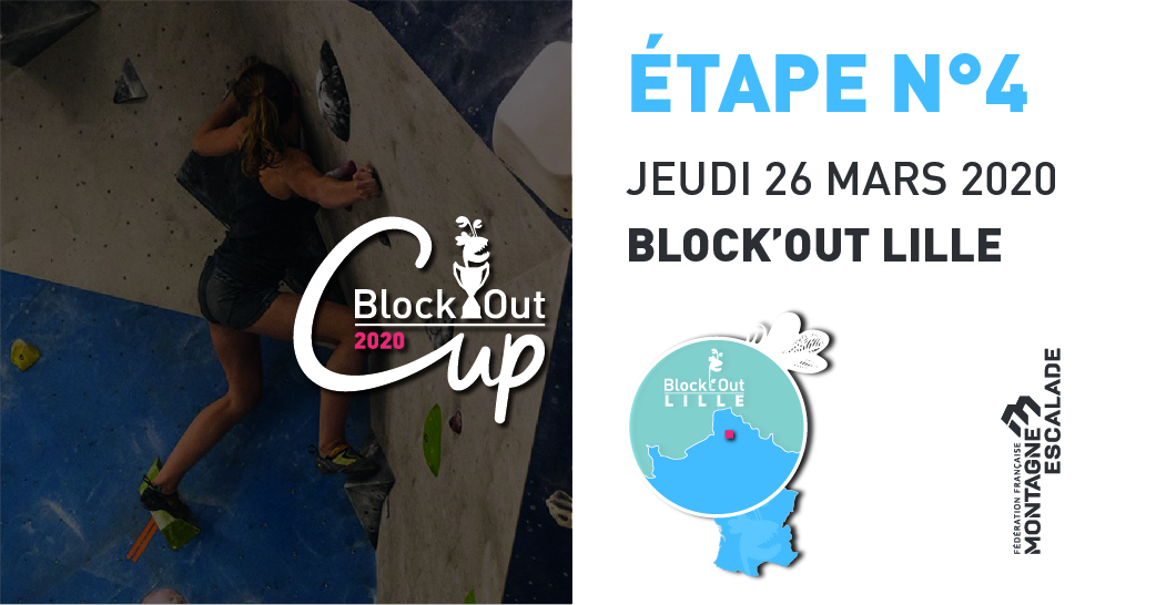 L'étape lilloise de la BLOCK'OUT CUP 2020 aura lieu le jeudi 23 mars !!