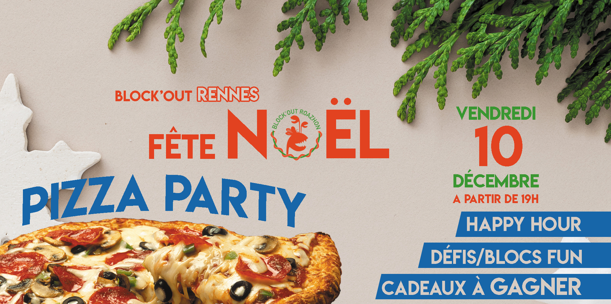 ? SOIRÉE PIZZA POUR NOËL LE 10 DÉCEMBRE ?