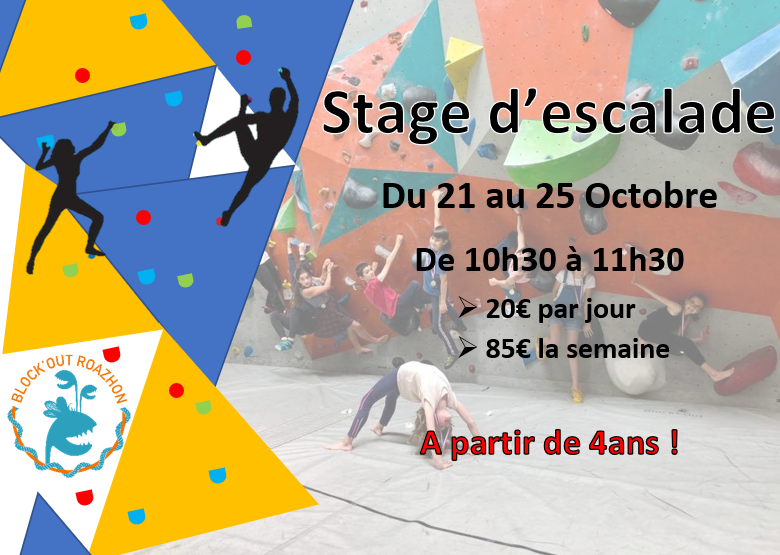 Le Stage d'escalade de la Toussaint !