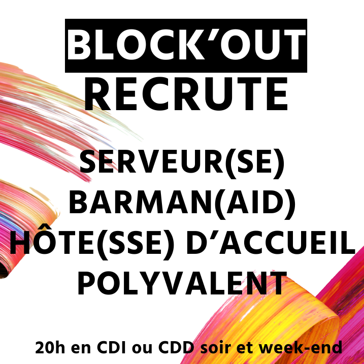 RECRUTEMENT // SERVEUR(SE)-BARMAN(AID) HÔTE(SSE) D’ACCUEIL POLYVALENT