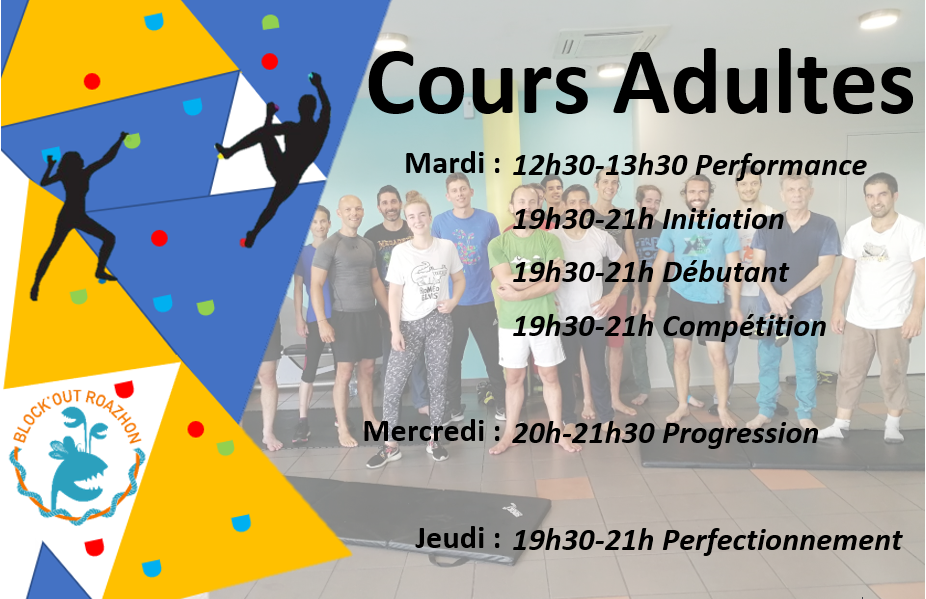 Inscription cours adultes